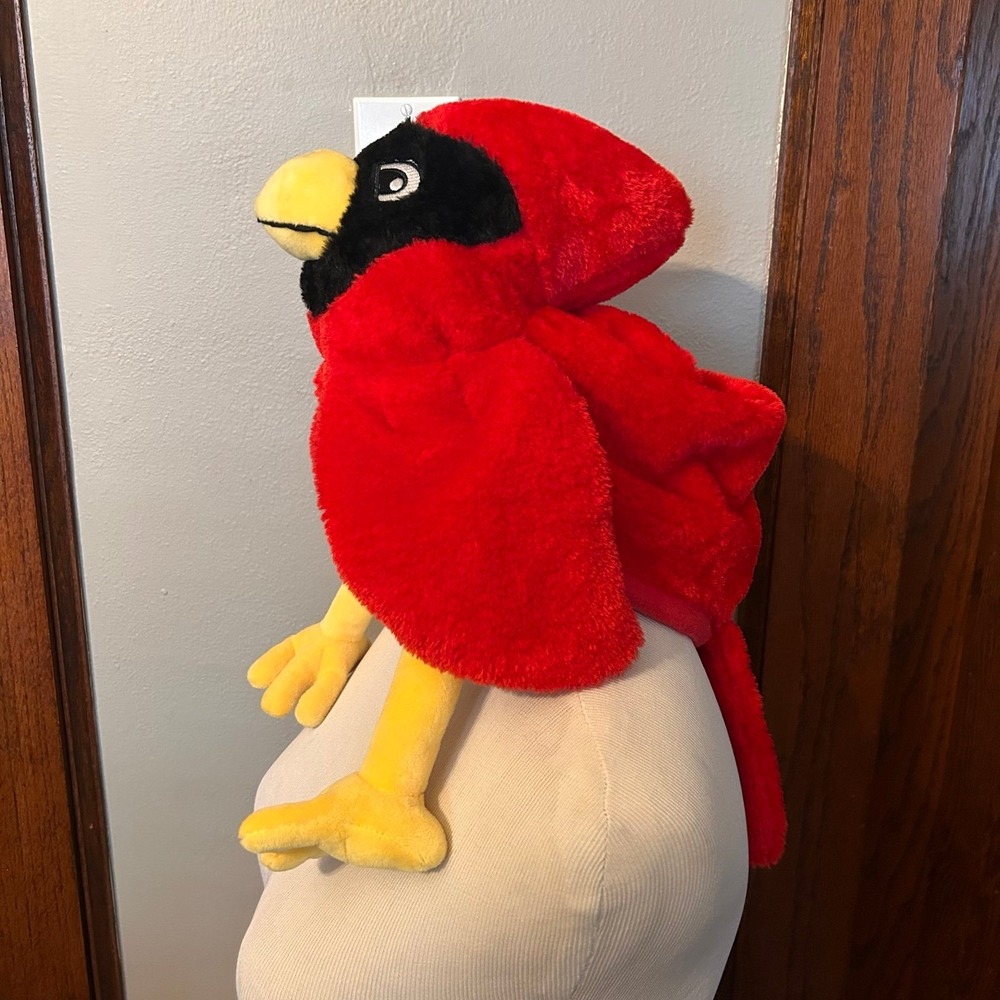 St. Louis Cardinals Plush Fred Red Bird Hat Embroidered Baseball MLB Mascot - Picture 4 of 8